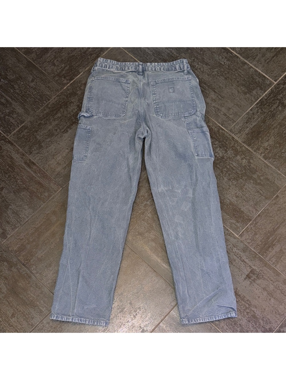 American Eagle Outfitters Men's chino  Cargo Pants in Denim Blue 30 x 34 - Picture 4 of 5